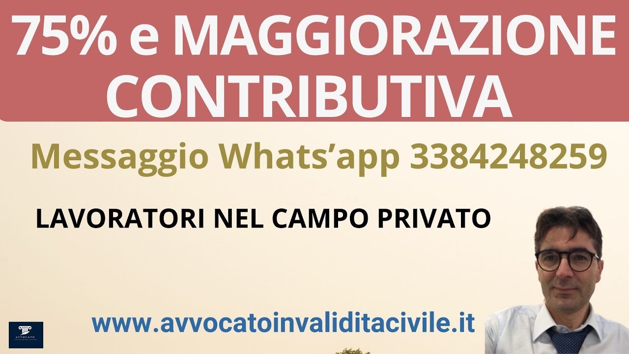 MAGGIORAZIONE CONTRIBUTIVA PER INVALIDI