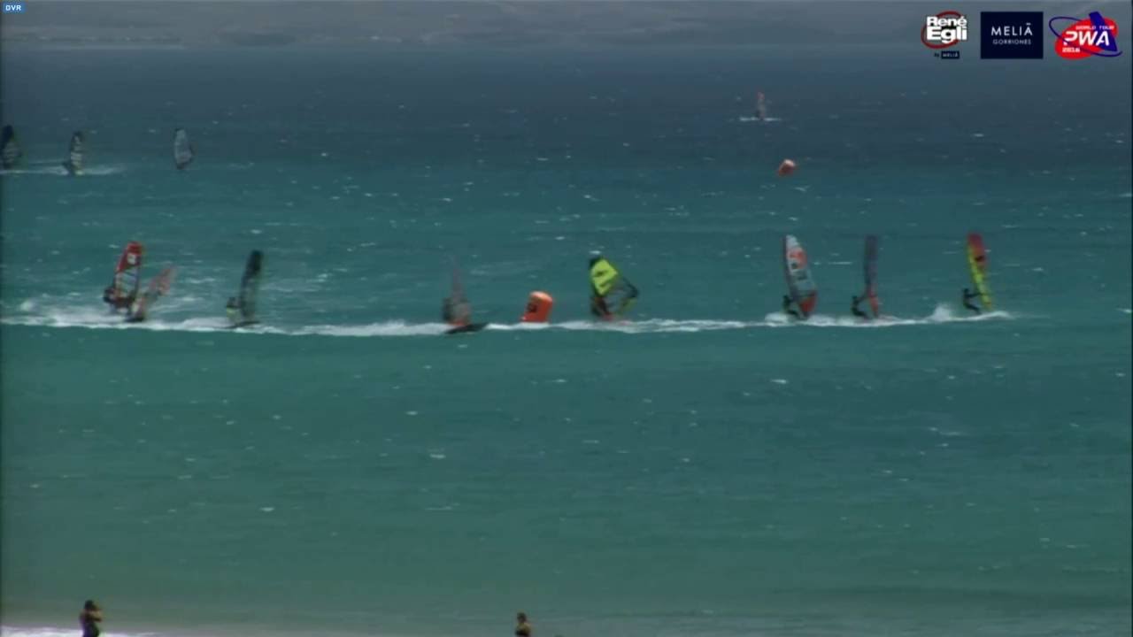 Windsurfing slalom PWA in Fuerteventura 2016. Enrico Marotti