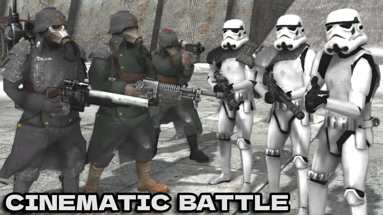 [WARHAMMER 40K vs STAR WARS] Death Korps of Krieg vs Galactic Empire! - Men of War: Assault Squad 2