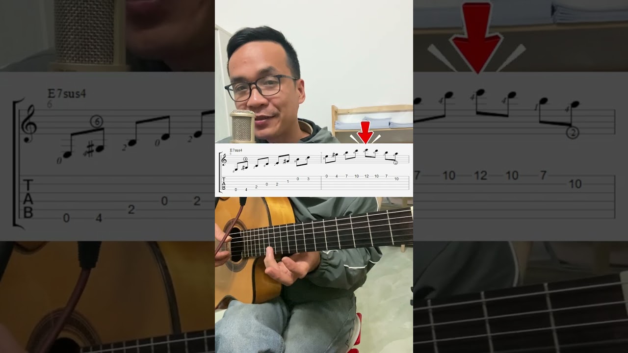 Cách Tạo Câu Intro Đơn Giản - Phần 10 Tone  Am - Vòng 145 Am Dm E7 Hợp Âm Rải