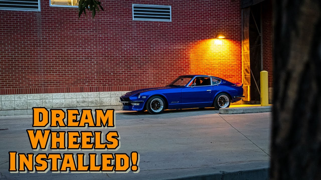 Dream wheels from Japan installed on my Datsun 240Z!