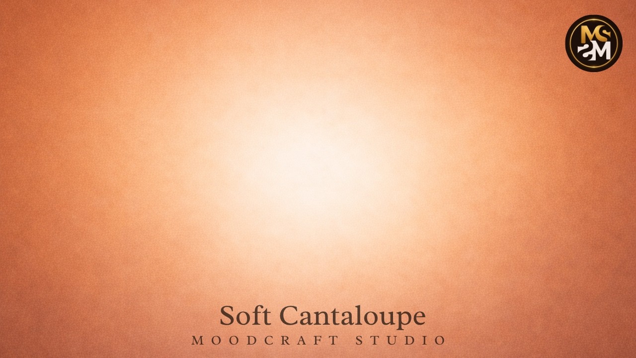 Soft Cantaloupe Aura 4K Background Loop - Warm Coral Gradient for Filming & Photos