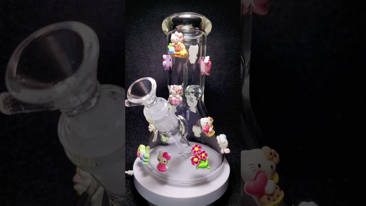 Hello Kitty “Kawaii Charm” Beaker Glass Bong