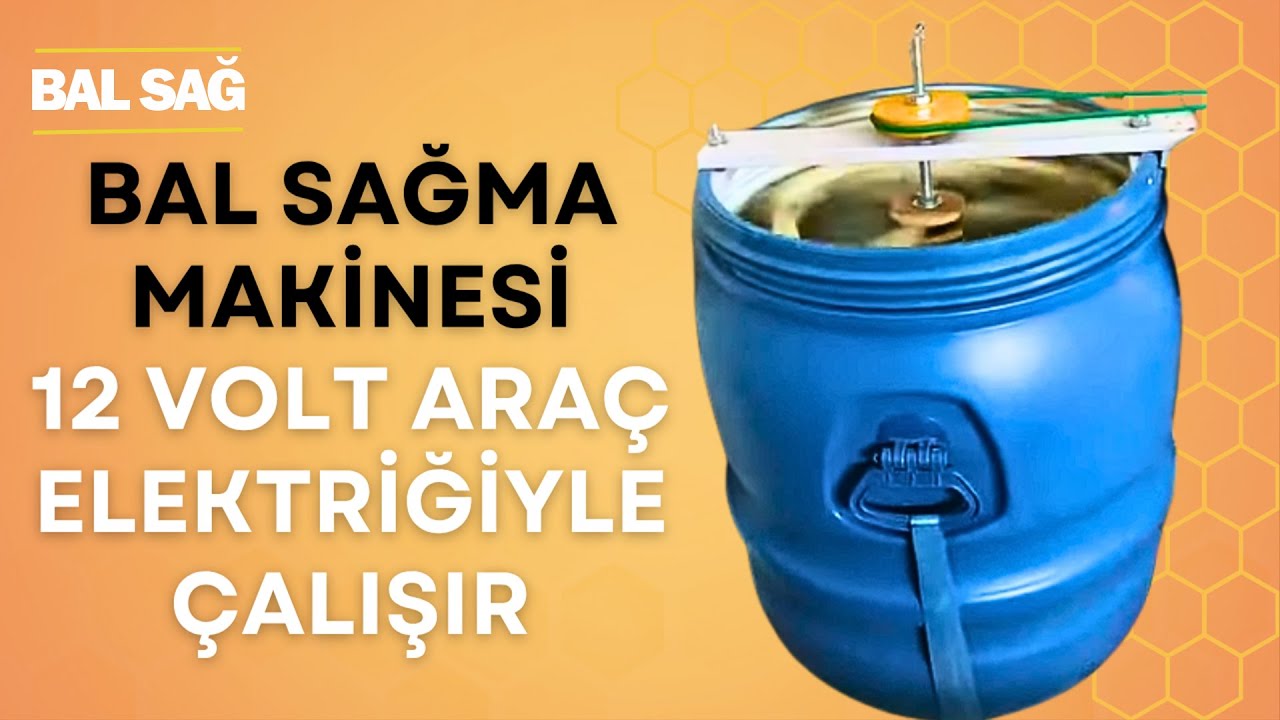 12 Volt Araç Elektriğiyle Çalışan Bal Sağma Makinesi