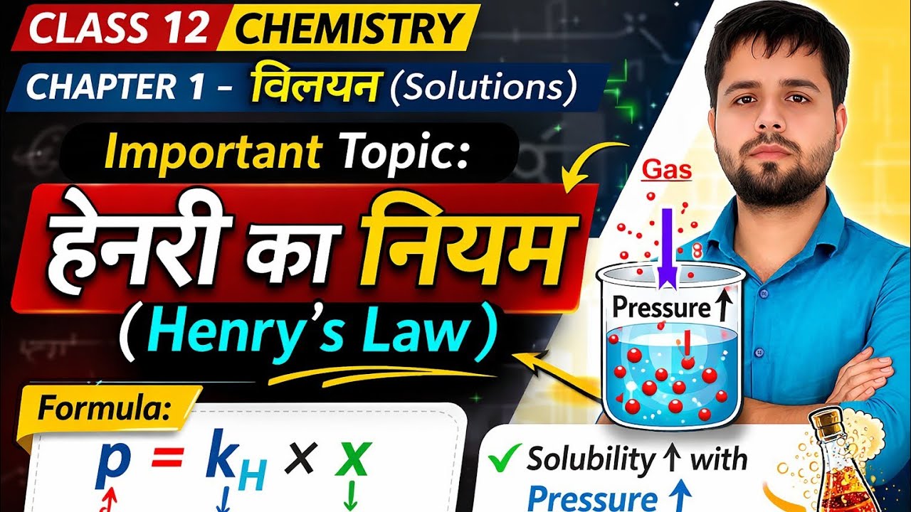 Henry law class 12 chemistry 