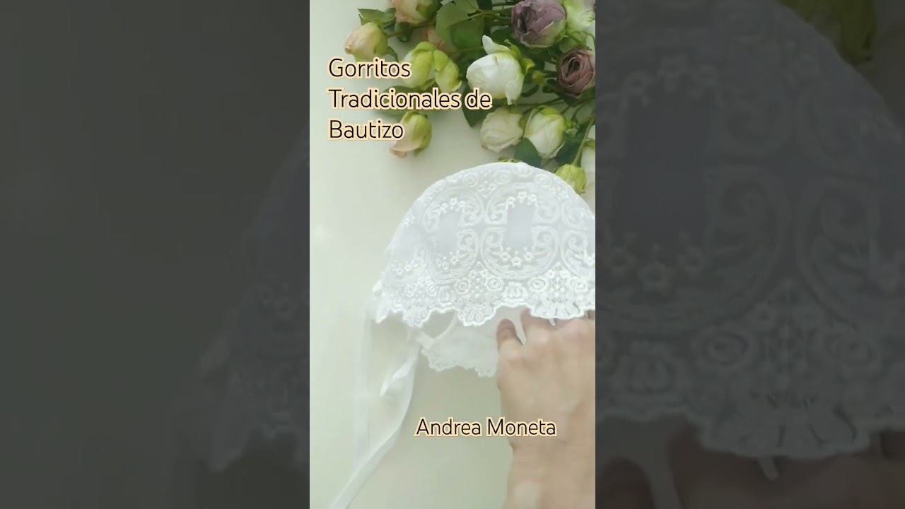 Gorros Capotitas Capelinas de Bautismo Bautizo Tradicional Europeo Fald&oacute;n Rop&oacute;n Andrea Moneta #baby