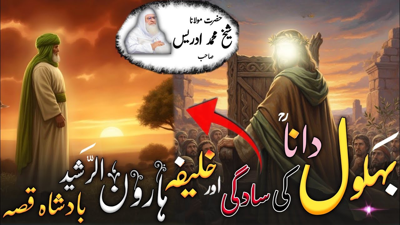 Molana Shikh Idres Sab Pashto Byan | Bahlol Dana rh Ajeeba Qesa | بہلول دانا ؒ سادگی عجیبہ قصہ