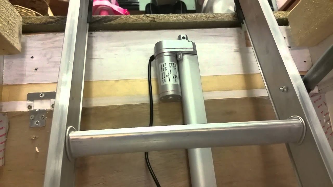 Linear Actuator powered Loft Hatch