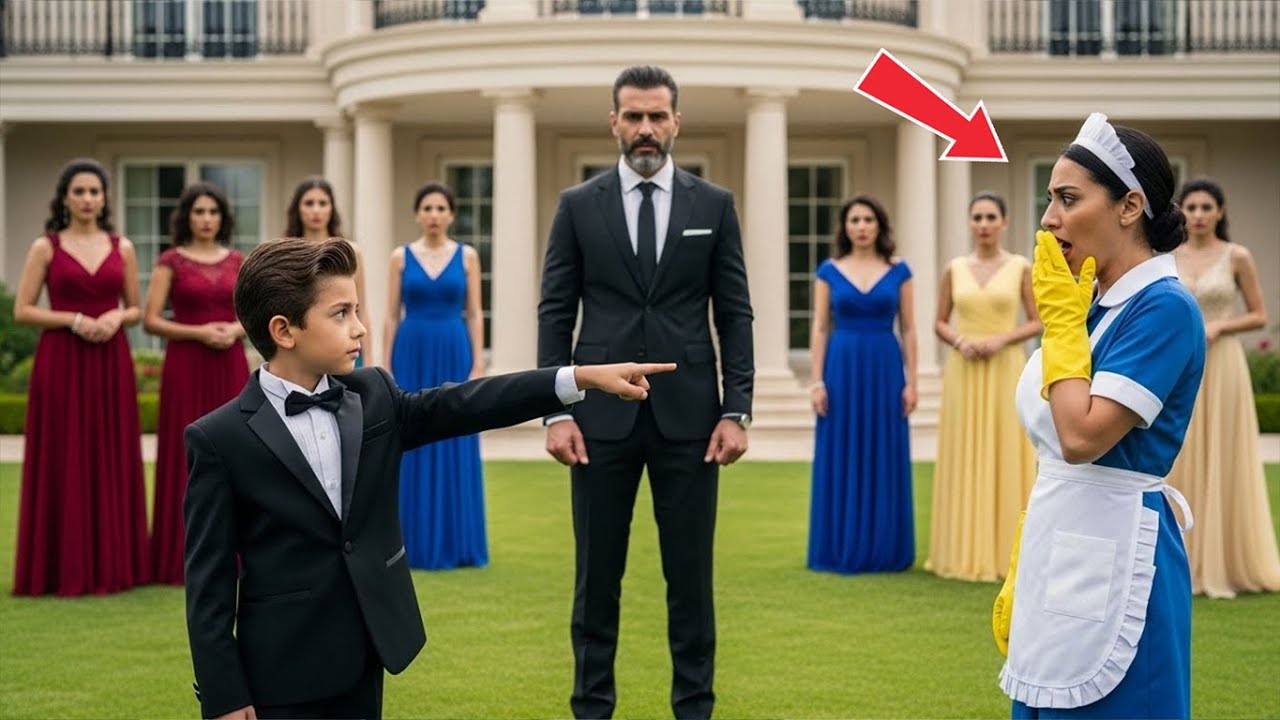 طلب المليونير من ابنه أن يختار أمًّا جديدة من بين خمس نساءٍ ثريّات… لكنه اختار عاملةَ التنظيف