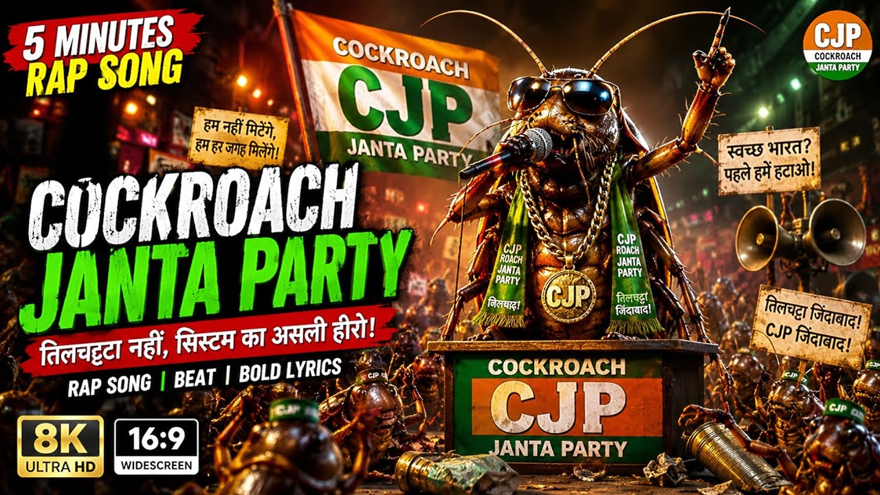 🎤 Cockroach Janta Party Rap Song 2026 🔥 | Official CJP Anthem | Political Rap Song 