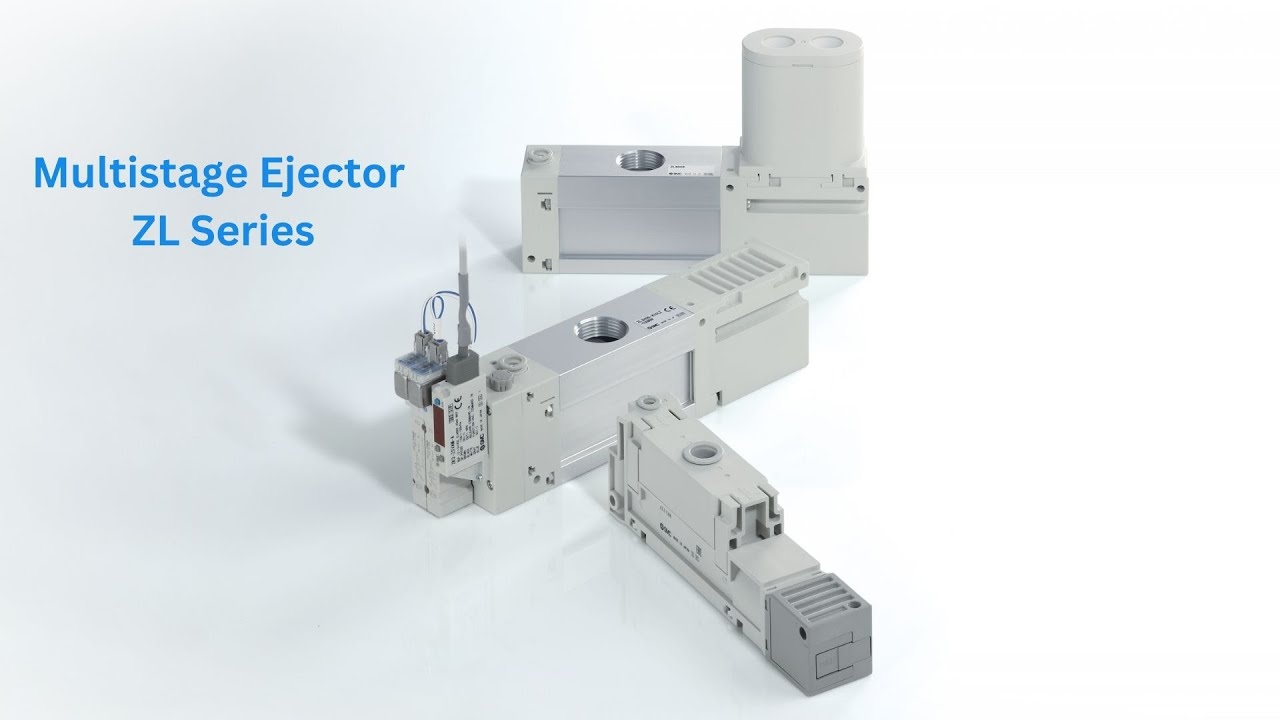 SMC Multistage Ejector With Valve/Pressure Switch With Energy Saving Function : ZL3/ZL6 Series