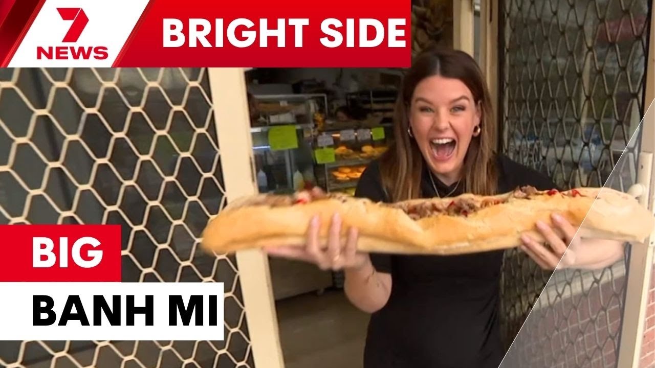 Humble family bakery in Sydney’s South West is turning heads with a giant 80cm pork Banh Mi | 7NEWS