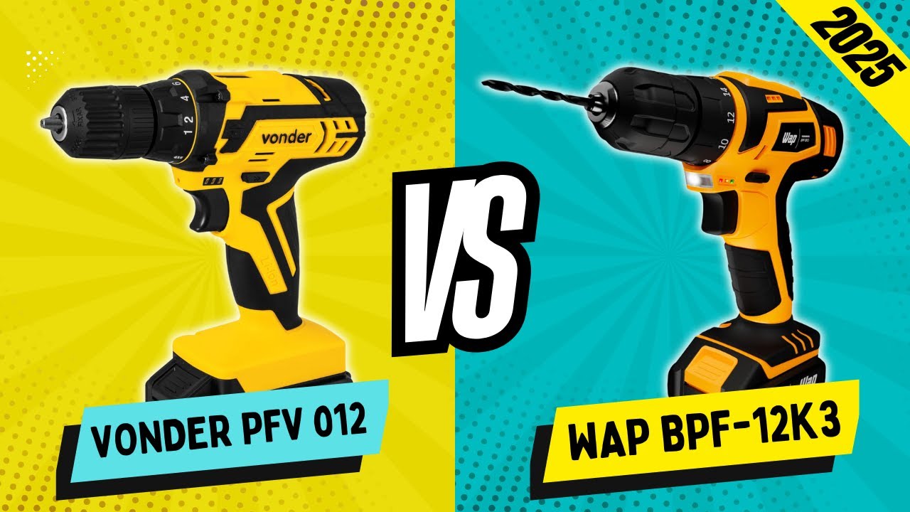 Vonder vs WAP – Qual PARAFUSADEIRA e FURADEIRA Vale Mais a Pena? ✅