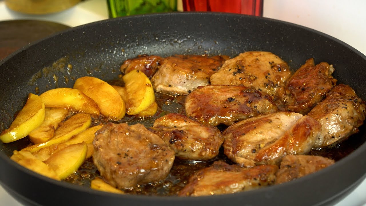 Výtečná vepřová PANENKA na MEDU a jablíčkách 🍏❤️ !!!  | Vaříme s Kubíčkem (RECEPT #73)