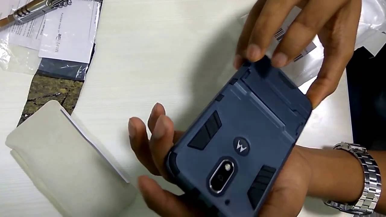 Unboxing SDO Armor back cover for Moto G4 Plus