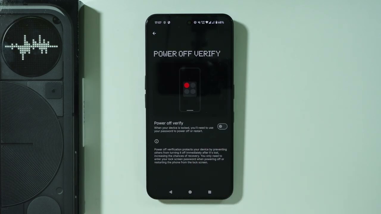 Nothing Phone 3: How to Prevent Power Off without Screen Lock Password