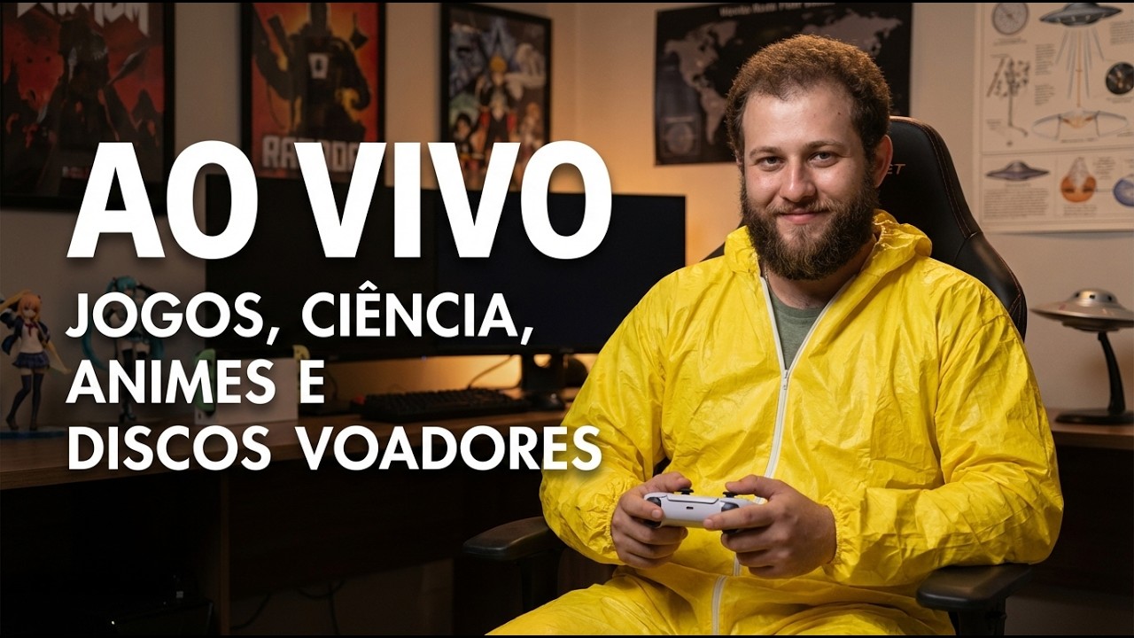 Jogos, Ciência, Animes e Discos Voadores (Live)