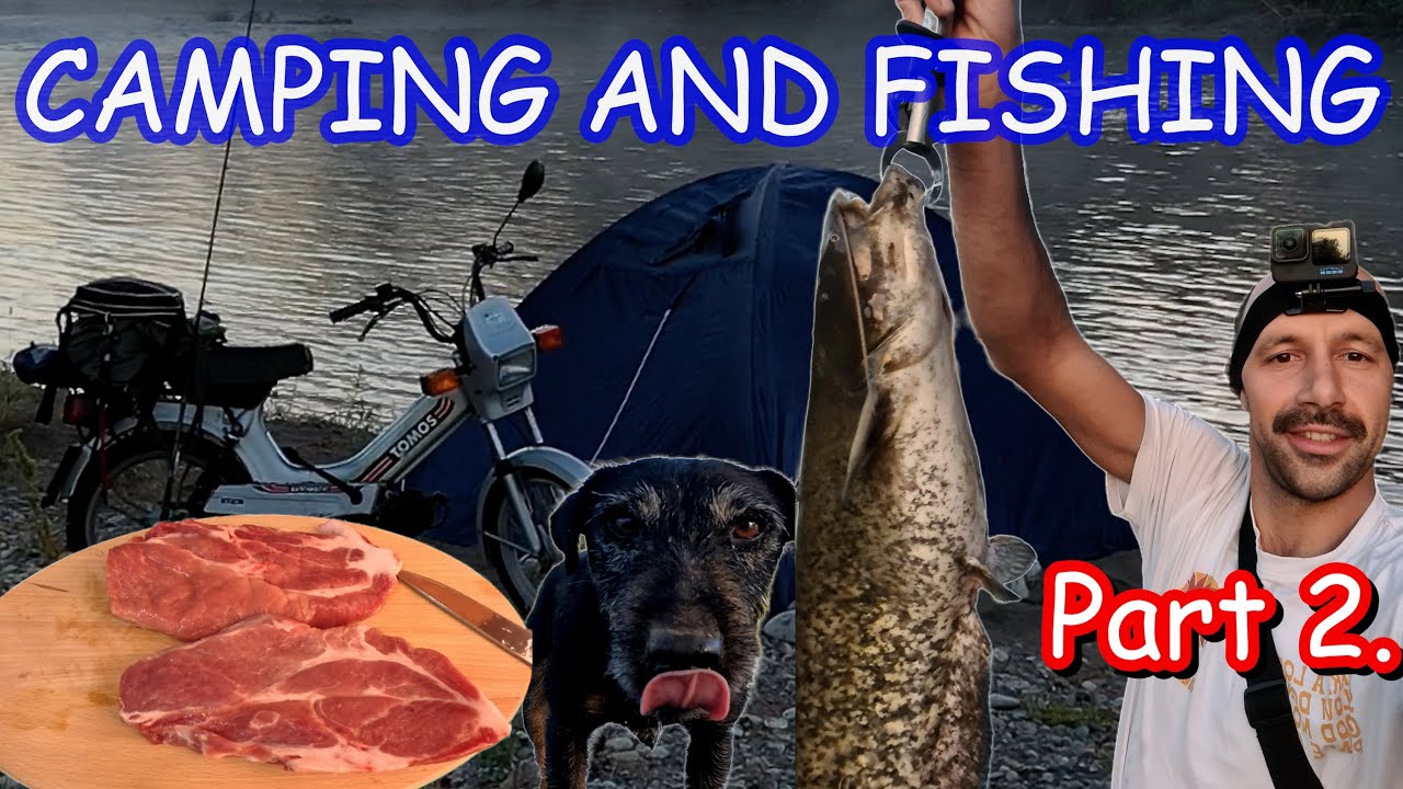 FISHING ADVENTURE, camping and fishing on a beautiful river, on an old bike Tomos, PART 2