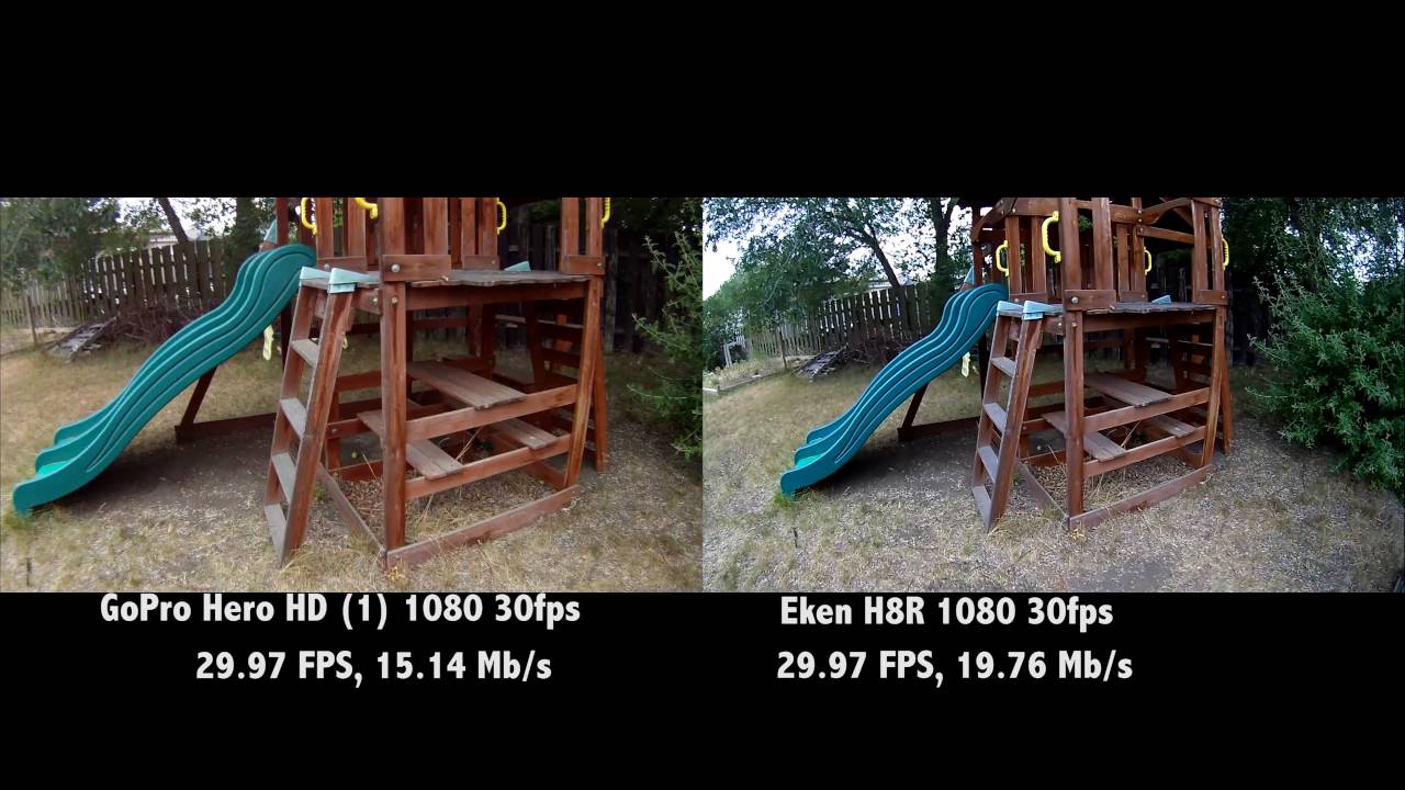 Eken H8R vs GoPro Hero HD (4K)