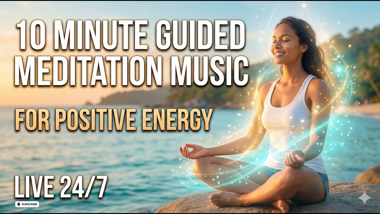 10 Minute Guided Meditation Music for Positive Energy | Morning Zen & Mindful Reset 🧘‍♂️✨
