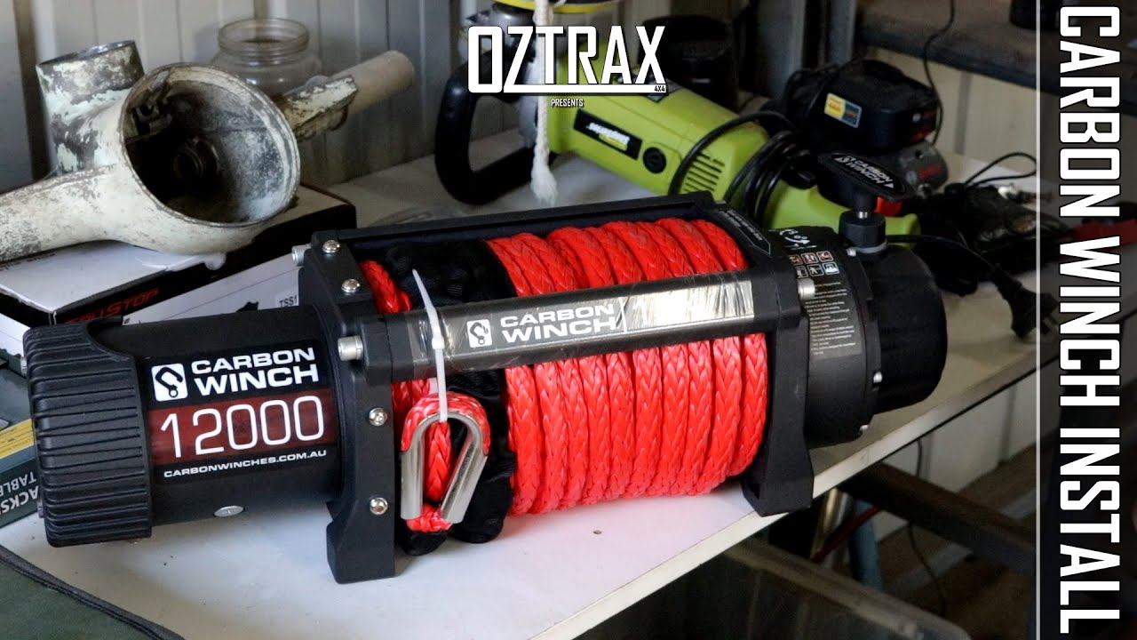 Toyota Prado 90 Series // Carbon 12K V1 Winch Install