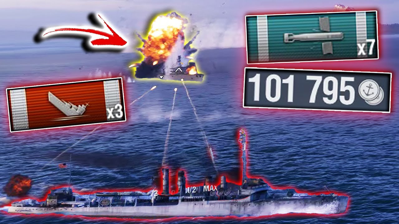Sinking Warships With Torpedoes! - World of Warships Gameplay PC