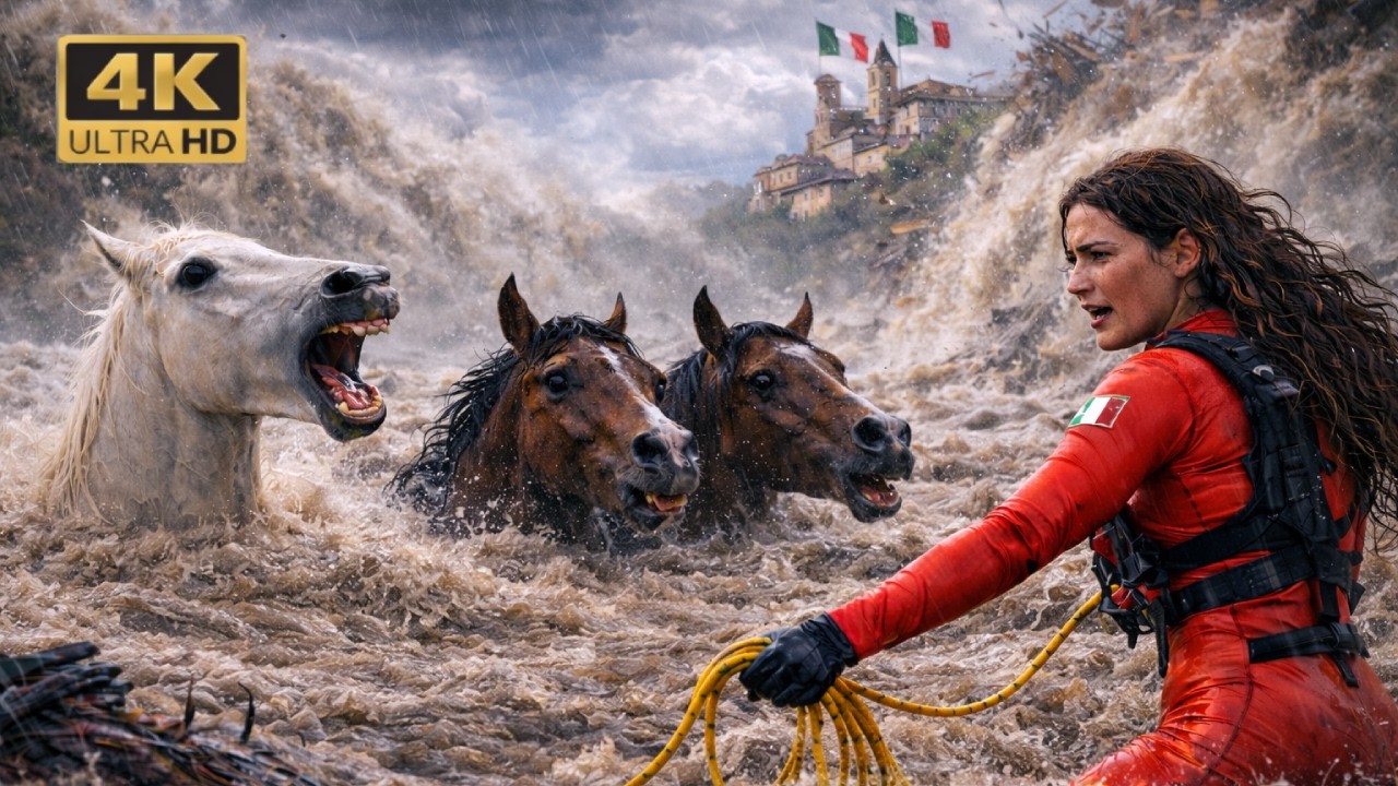 Fearless Rescue Squad SAVES Trapped Horses in Devastating Flood