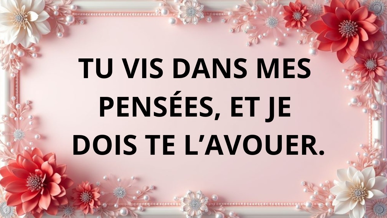 Tu vis dans mes pensées ❤️.