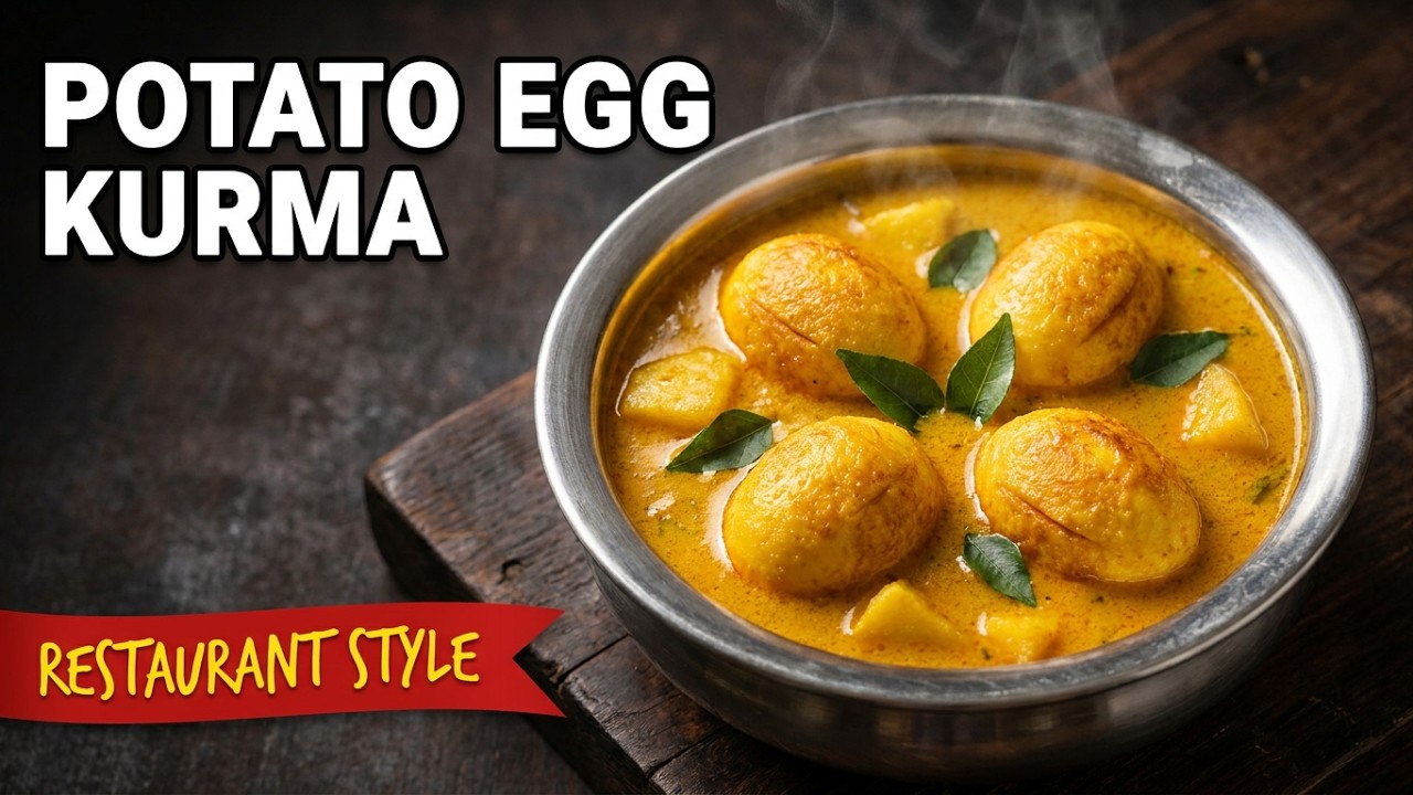 పొటాటో, ఎగ్ కుర్మా  potato, egg kurma A Day in My Life: Mastering the Perfect Potato Egg Kurma