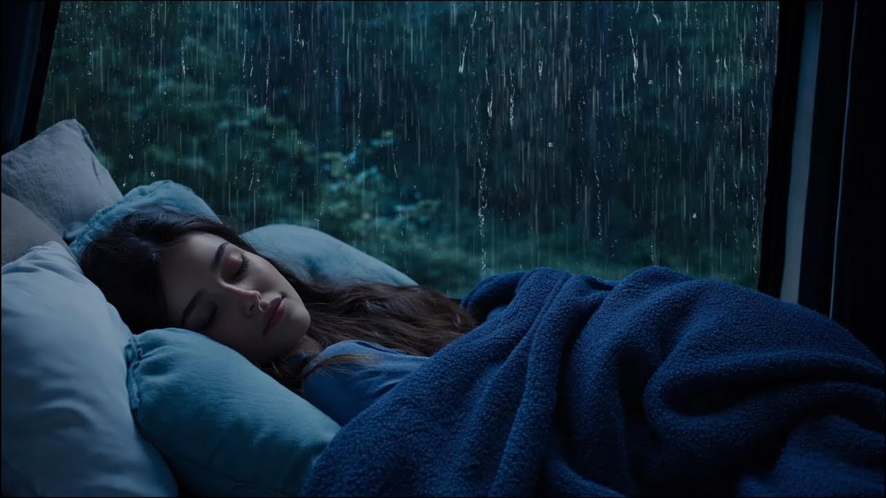 Rain & Thunderstorm in Car 🌧️ Soothing Sounds for Insomnia Stress Relief & Deep Sleep, Relax