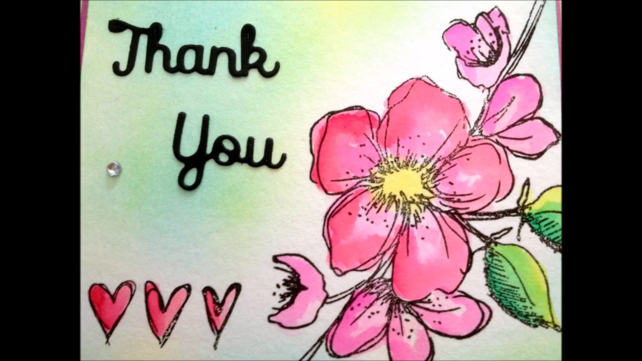 [ DIY ] Comment faire une CARTE DE REMERCIEMENTS + petite astuce dies ☼