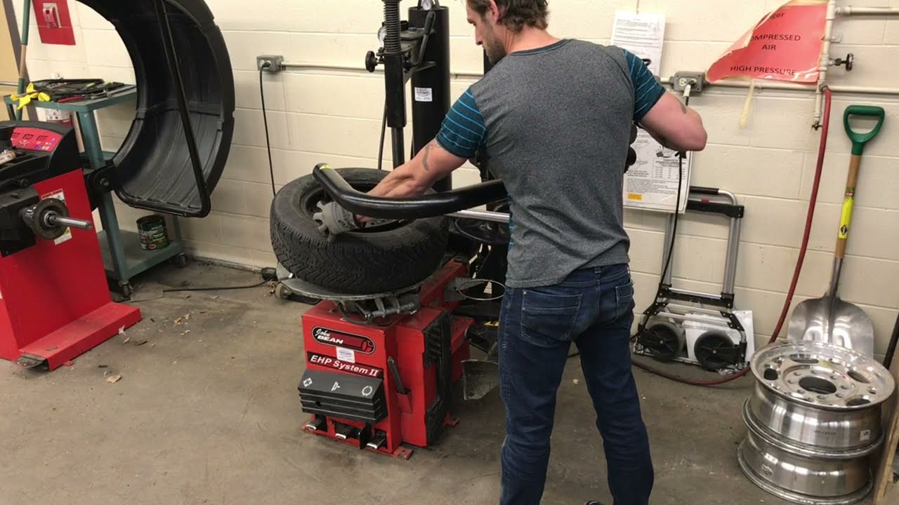 How to use a John Bean Tire machine