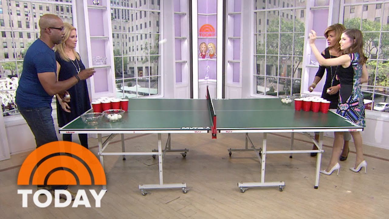Anna Kendrick Battles Darius Rucker In Root Beer Pong | TODAY