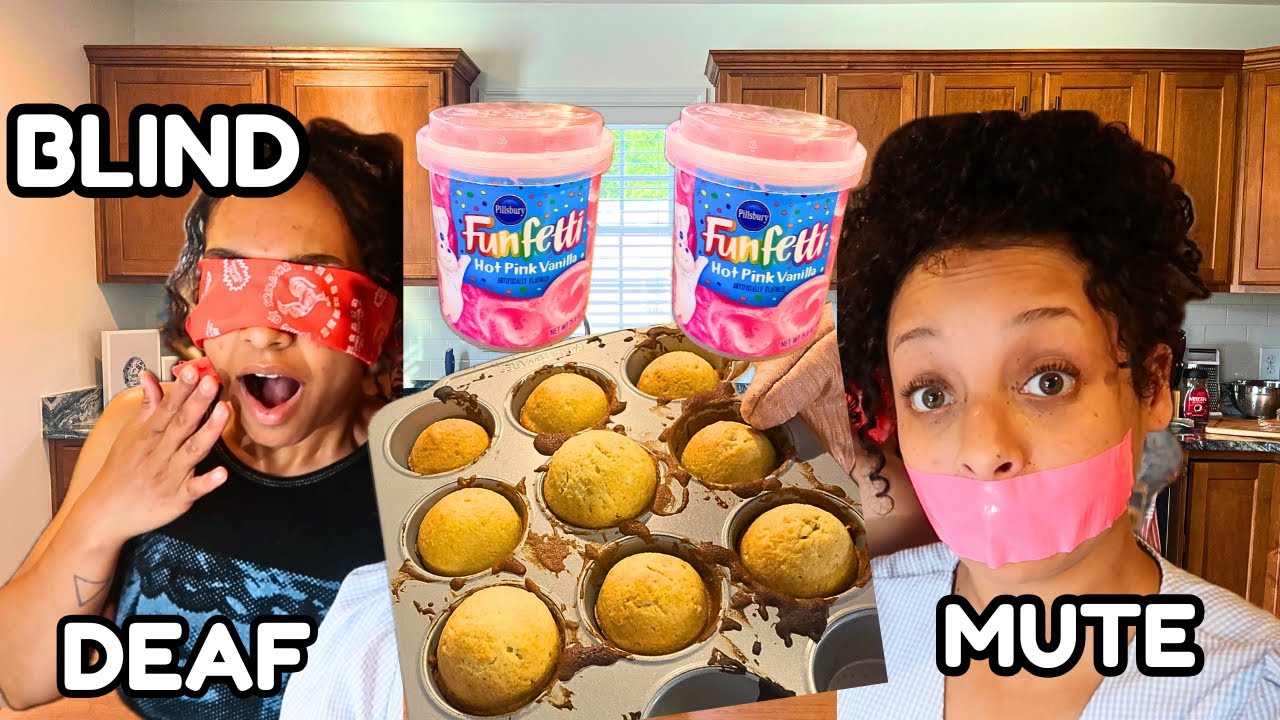 Blind, Deaf, Mute Challenge! *Cupcakes Gone Wrong*