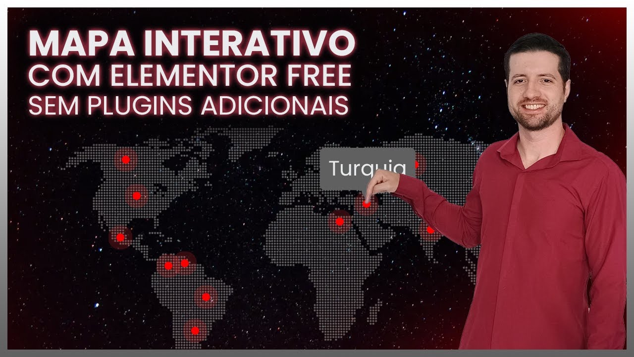 Mapa Interativo  com Elementor Free [SEM PLUGINS ADICIONAIS]