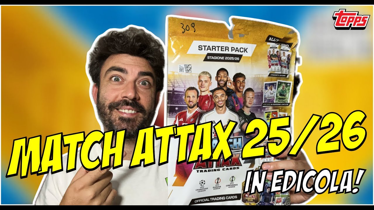 Topps MATCH ATTAX 2025/26 in edicola! ⚽✨ Scopriamo le NOVIT&Agrave; con il nuovo STARTER PACK! 📦🔥