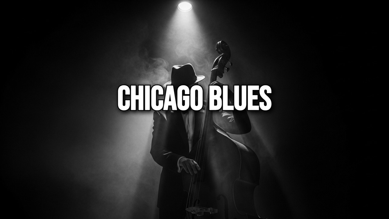 Slow Chicago Blues Guitar – Relaxing Instrumental for Stress Relief