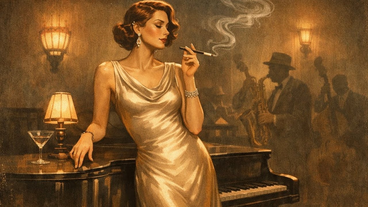 1940s Vintage Swing Jazz Bar | Nostalgic Retro Playlist 🎷