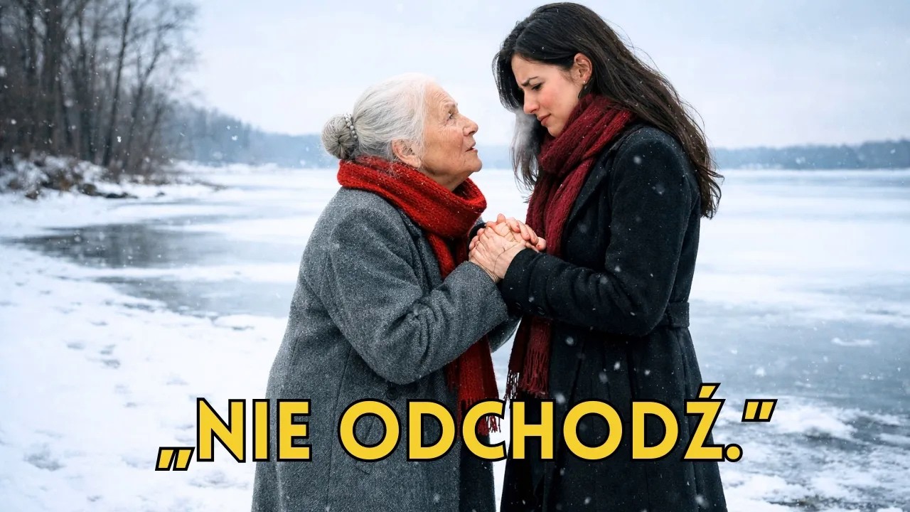 Pod koniec roku spacerowałam nad jeziorem. Babcia męża ścisnęła moją dłoń i szepnęła: „Nie odchodź.”