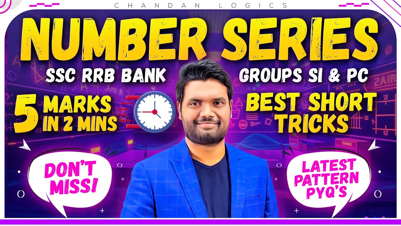 Number Series Tricks & Shortcuts by Chandan Sir | Bank, SSC, Railway, POLICE, APPSC/TGPSC Exams