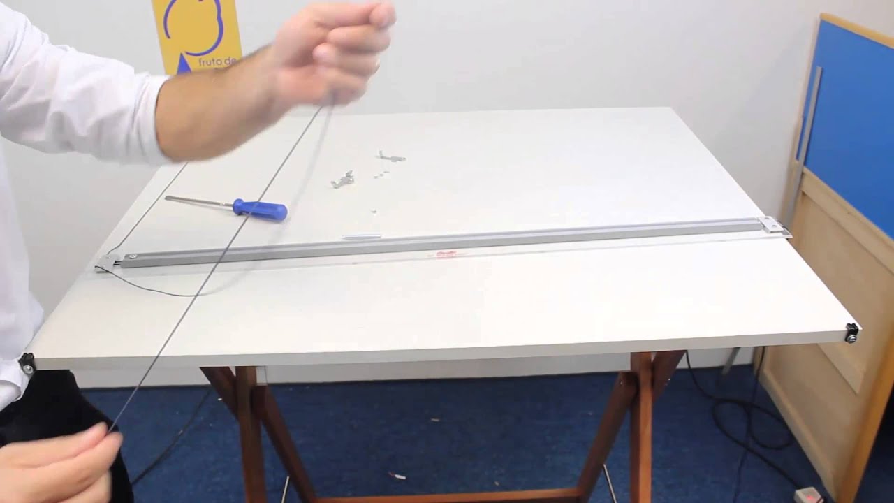 Como Montar Régua Paralela na Mesa Desenho