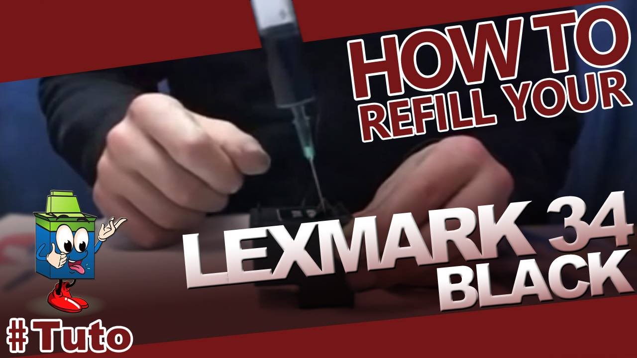 Lexmark 34 Black cartridge : How To Refill The Cartridge