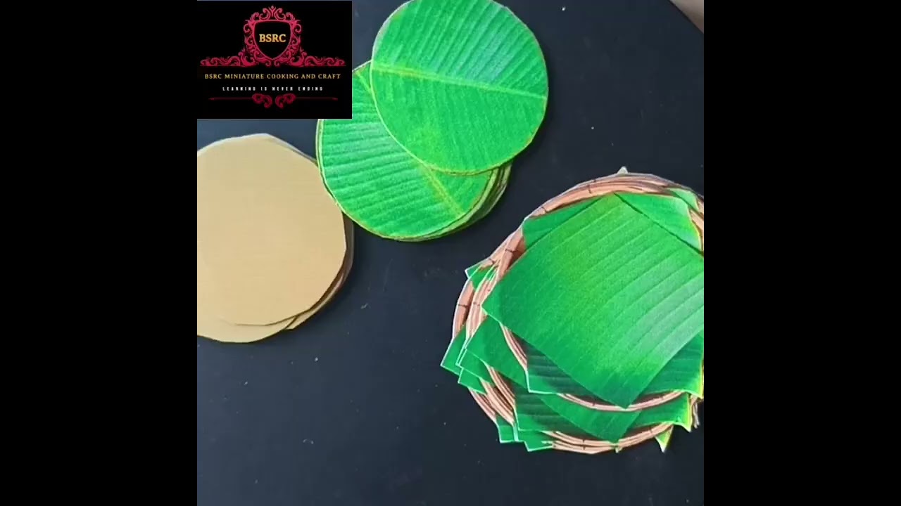 Disposable leaf plates or eco-friendly tableware. starter #bananaleaf #foodwrapping #servingtray