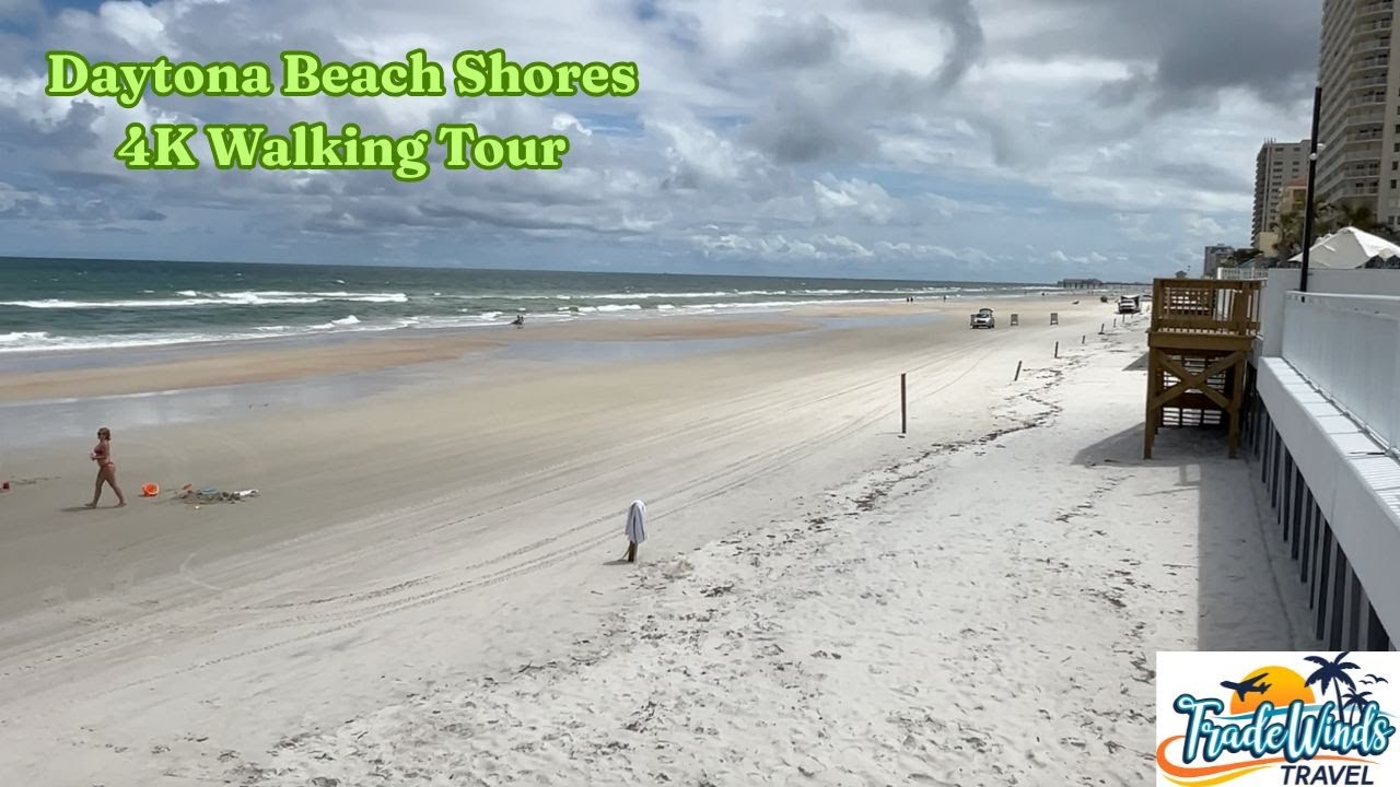Daytona Beach Shores 4K Walk | Holiday Inn to Crabby Joe&rsquo;s