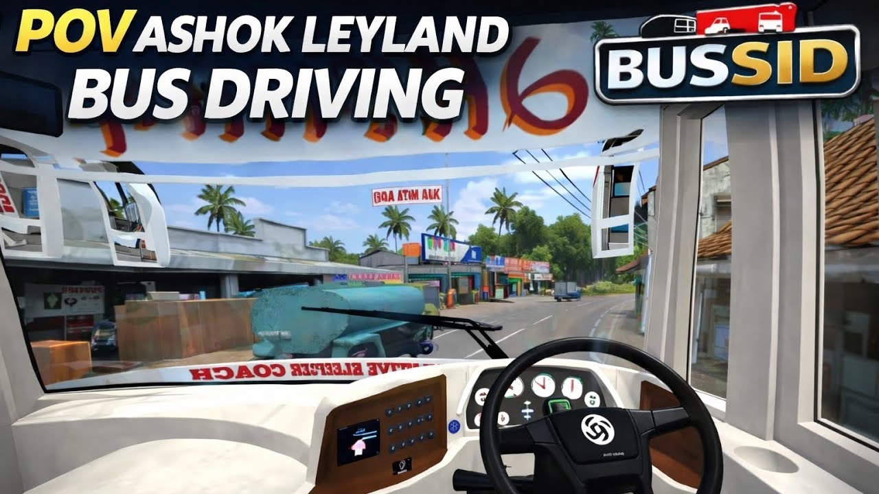 POV Ashok Leyland Bus Driving 🚍 | Realistic BUSSID Gameplay