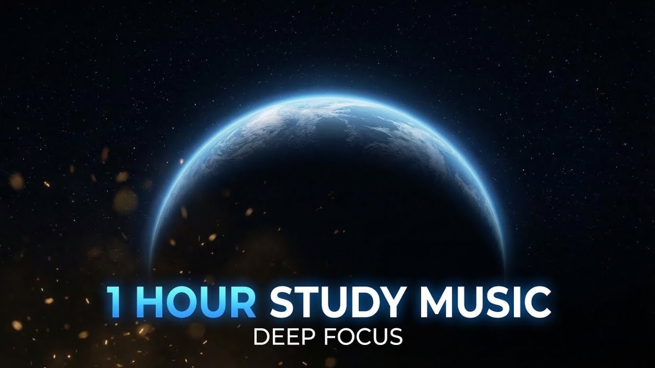 1 Hour Deep Focus Study Music 🌍 | Space Ambience for Concentration | No Lyrics