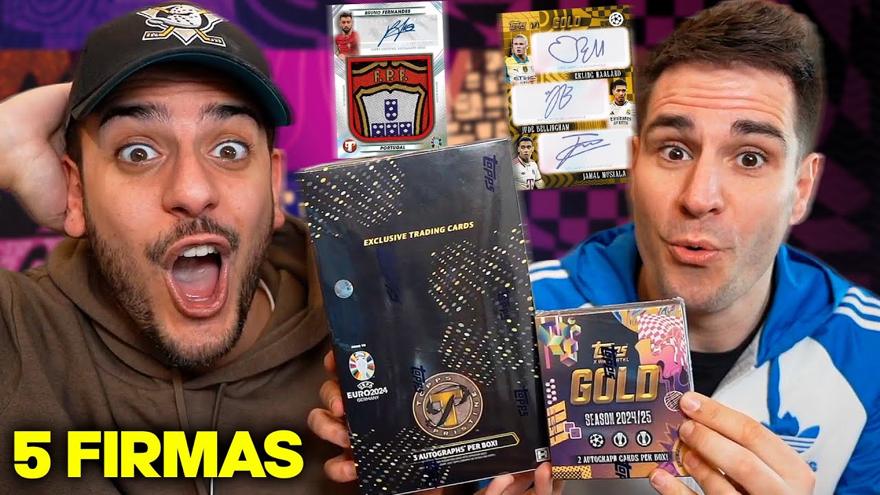 ¡Nos tocan 5 firmas! Pristine Euro 2024 y Topps UCC Gold 24/25 con Robert PG