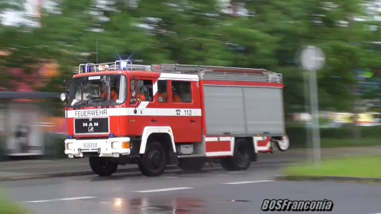 FF Buchenbühl, Worzeldorf, Katzwang, Reserve-LF, BF und BRK in Nürnberg