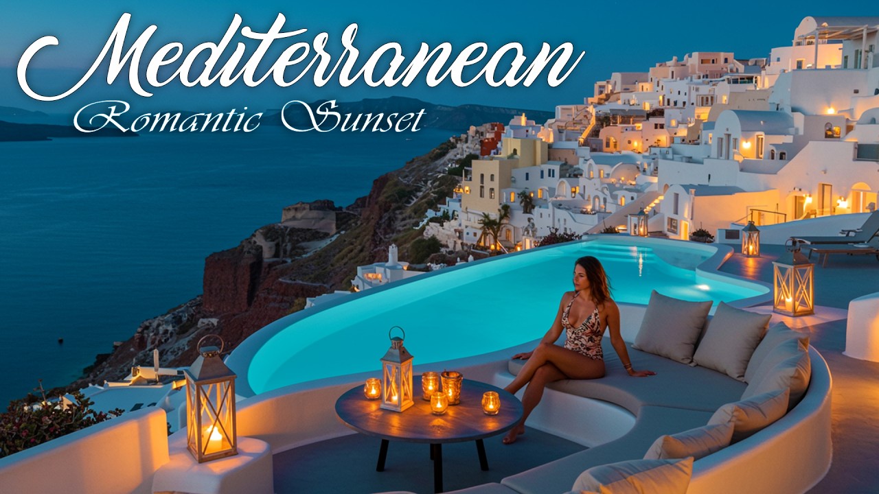 🌅🌊 Chill Mediterranean Music & Italian Vibes 🎶 Romantic Sunset & Coastal Views