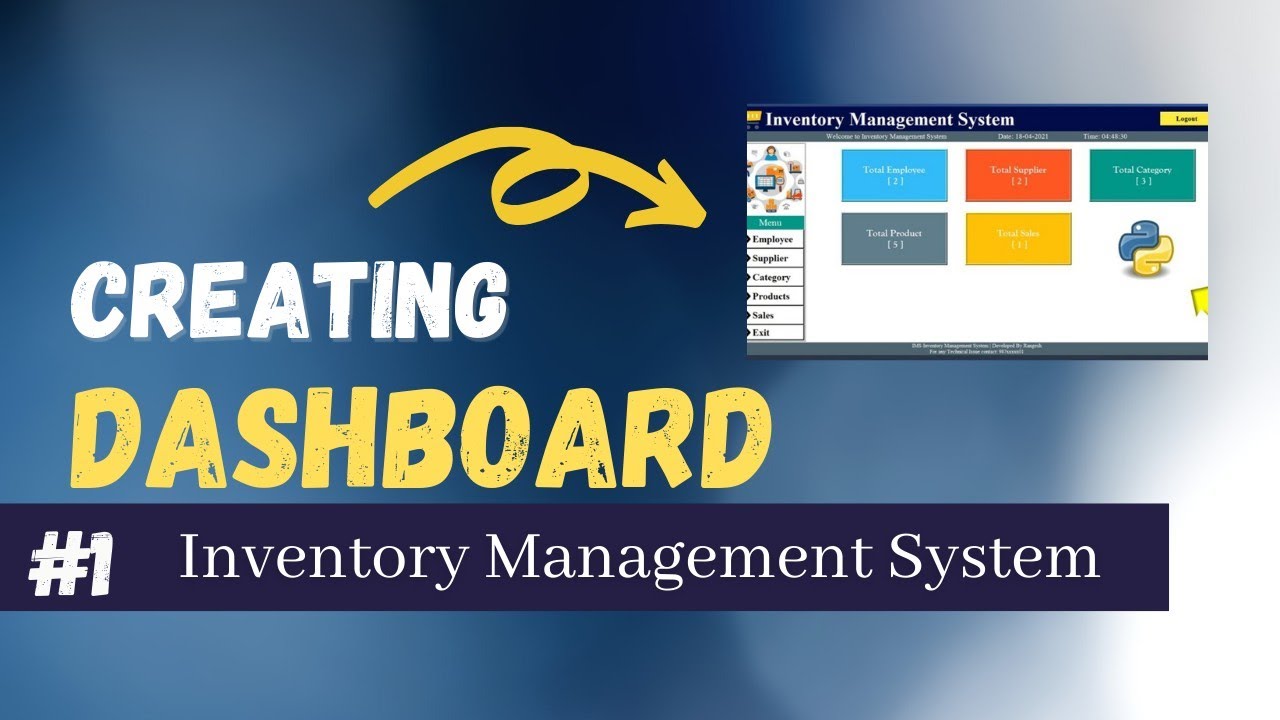 🔥#1 How to Create Inventory Management System with Database in Python | 0 to Hero Course | Billing🔥